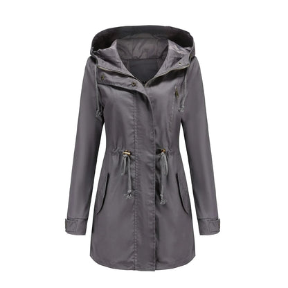 Parka damska | wbudowany kaptur, podszewka