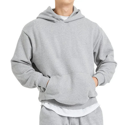 Bluza męska z kapturem | luźny krój, wbudowany kaptur