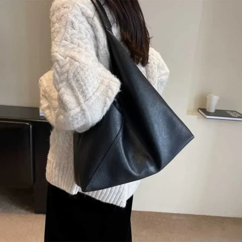 Torba shopper damska | skórzana, na laptopa