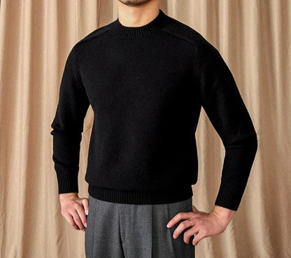 Sweter męski | zimowy, okrągły dekolt