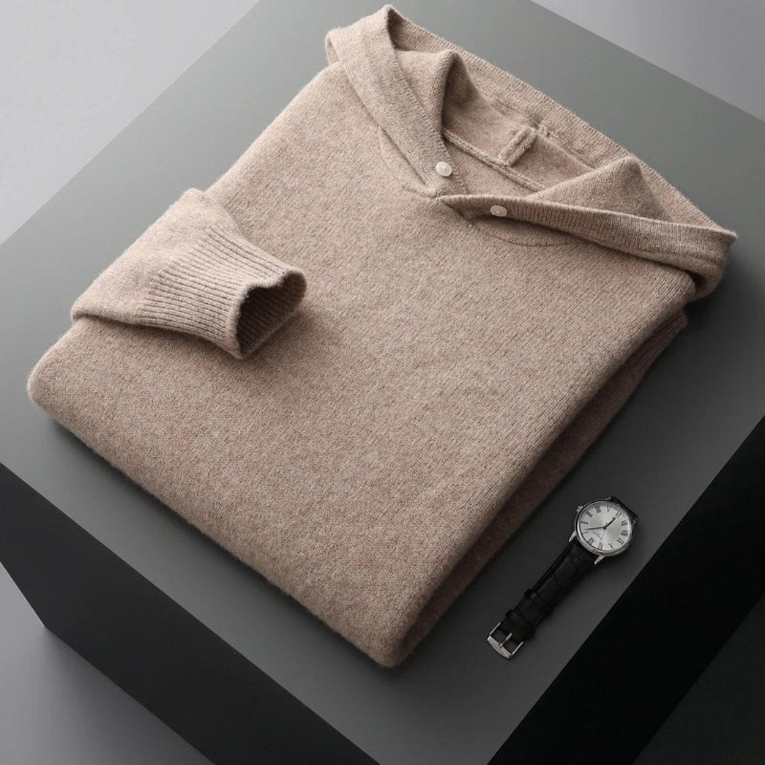Bluza męska z kapturem | dwukolorowy design, detal V