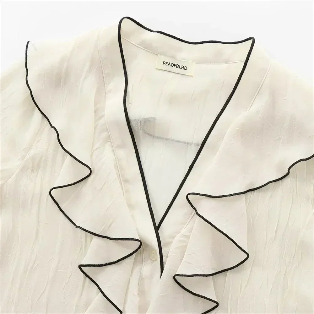 Bluzka damska | krój slim fit, minimalistyczny design