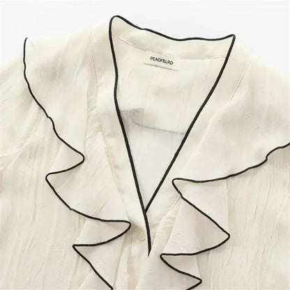 Bluzka damska | krój slim fit, minimalistyczny design