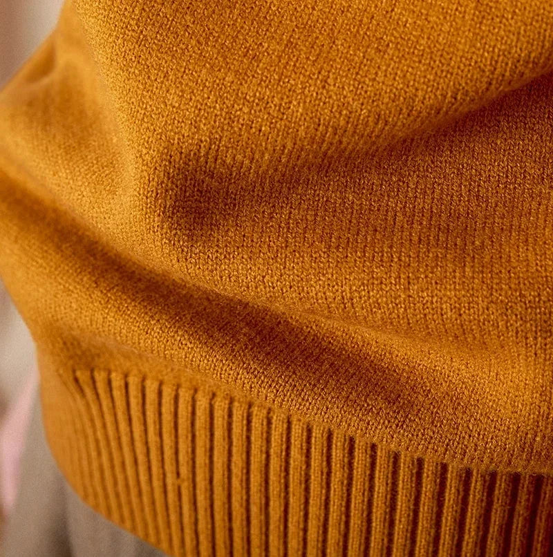 Sweter męski | zimowy, okrągły dekolt