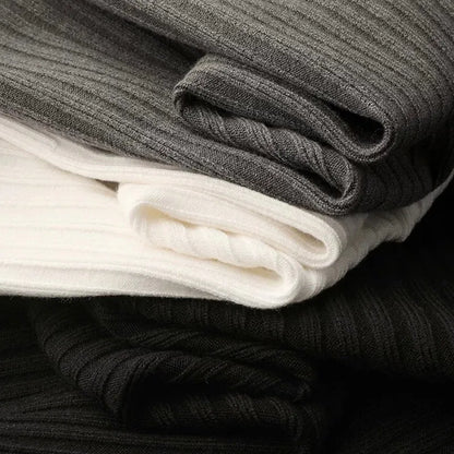 Sweter męski | kołnierzyk polo, wzór w paski