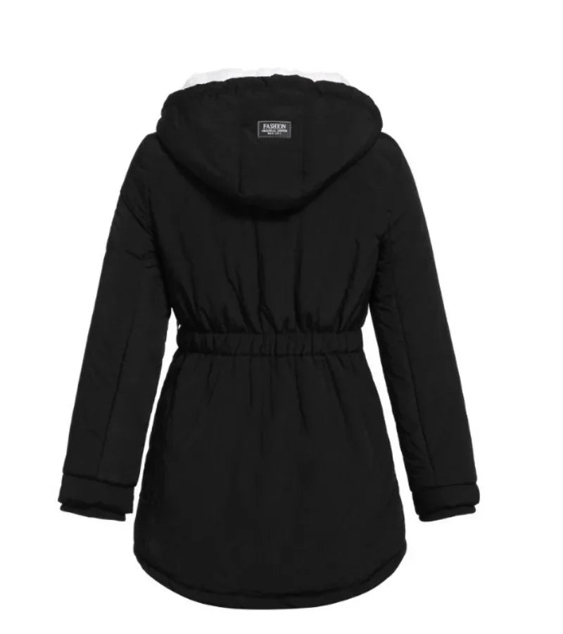 Parka damska | wodoodporna, futerko