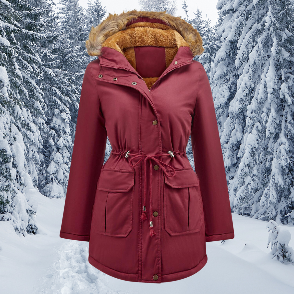 Kurtka damska | kaptur, lekka konstrukcja