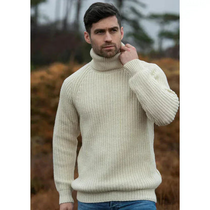 Sweter męski | wysoki kołnierz