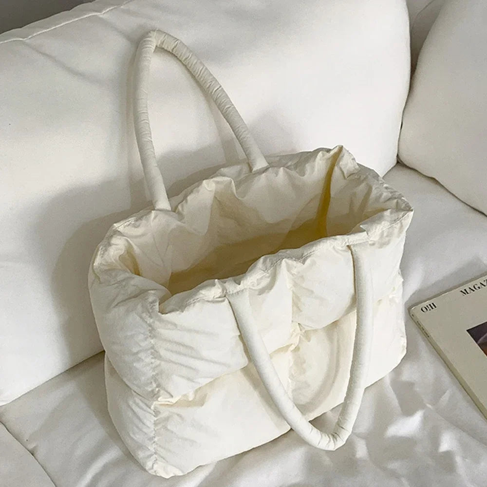 Torba shopper damska | pikowana, lekka
