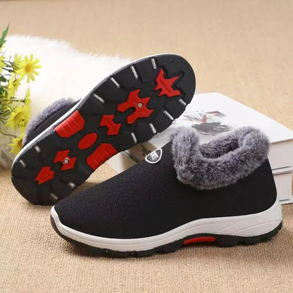 Buty zimowe damskie | ocieplane, fason wsuwany