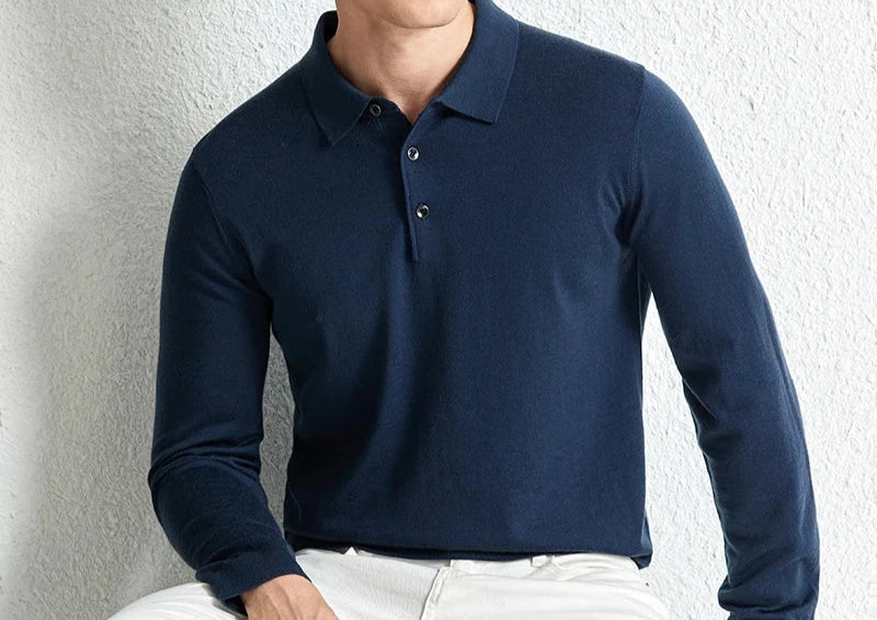 Sweter męski | strukturalny wzór, długie rękawy
