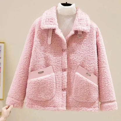 Kurtka damska | teddy, oversize