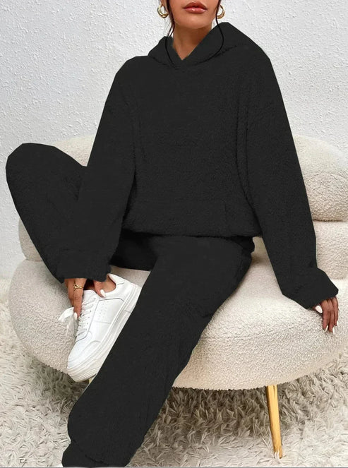 Komplet damski | bluza z kapturem, spodnie