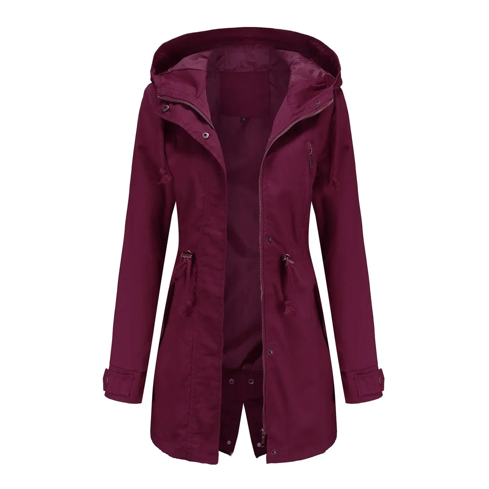Parka damska | wbudowany kaptur, podszewka