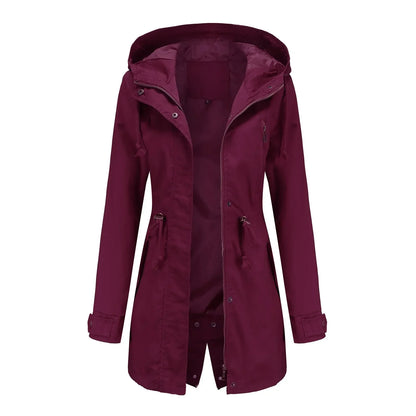 Parka damska | wbudowany kaptur, podszewka