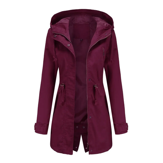 Parka damska | wbudowany kaptur, podszewka