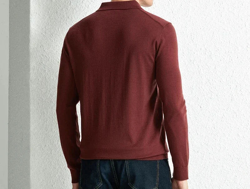 Sweter męski | strukturalny wzór, długie rękawy