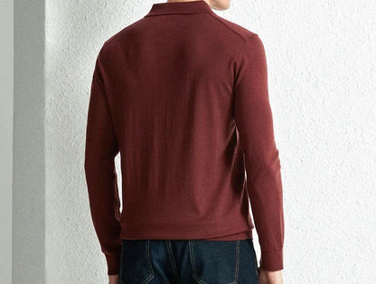 Sweter męski | strukturalny wzór, długie rękawy