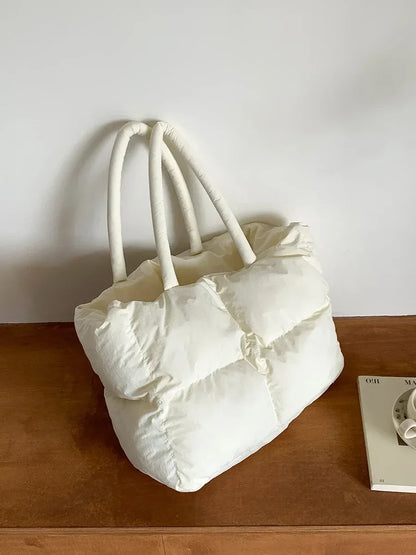 Torba shopper damska | pikowana, lekka