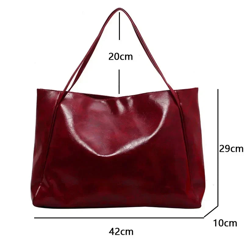 Torba shopper damska | duża, miękka konstrukcja