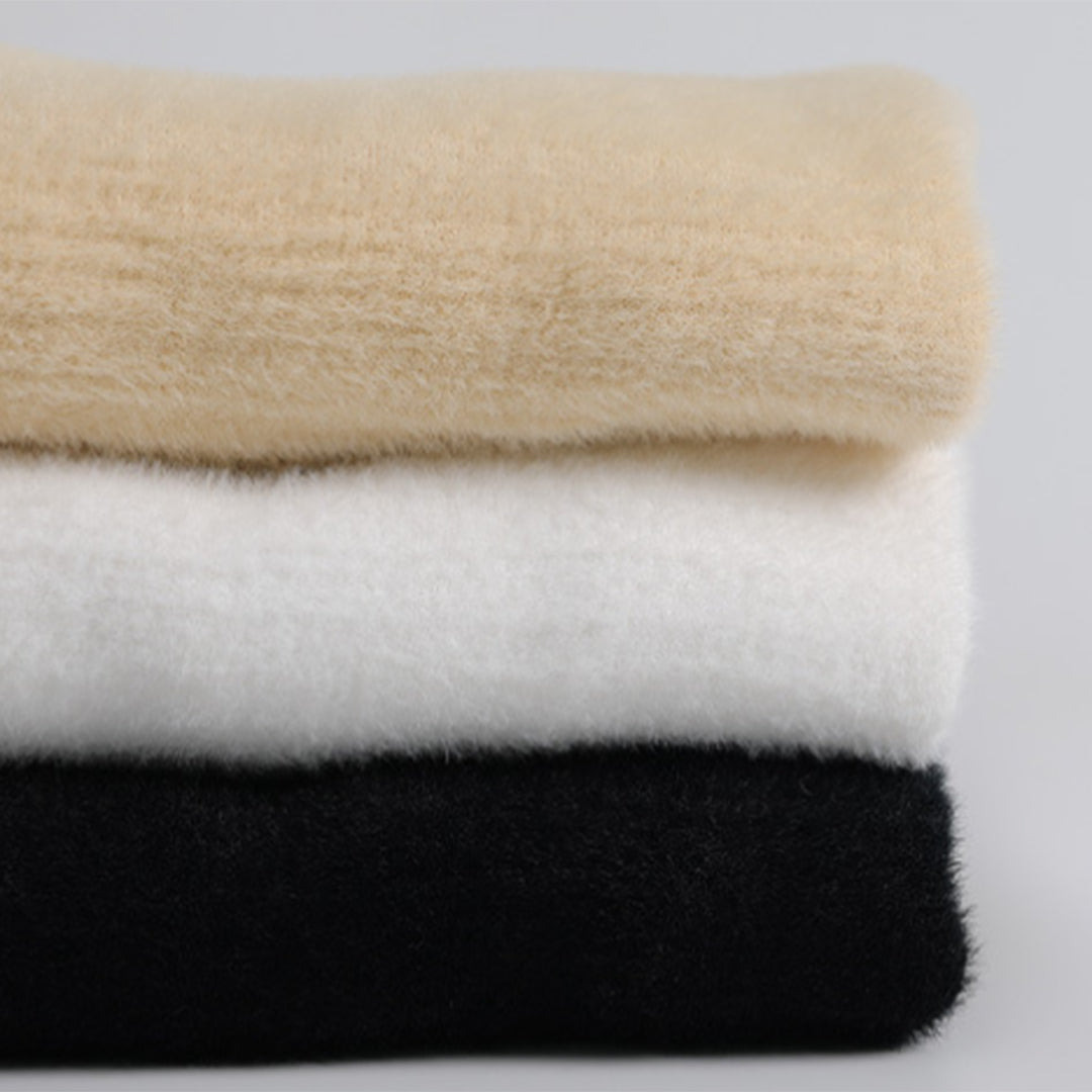 Sweter damski | nadruk, dopasowany krój