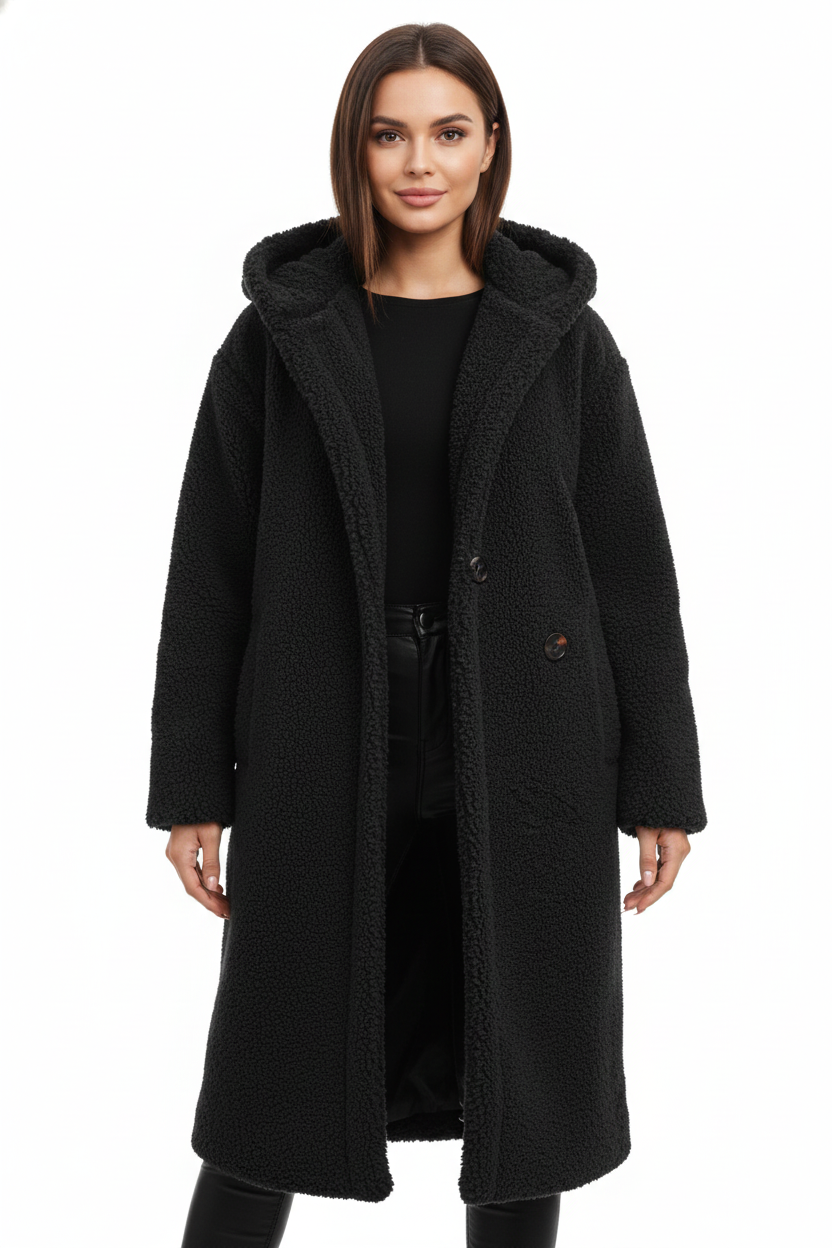 Kurtka damska | teddy, oversize