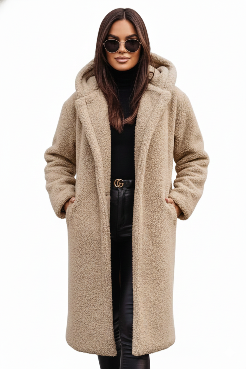 Kurtka damska | teddy, oversize