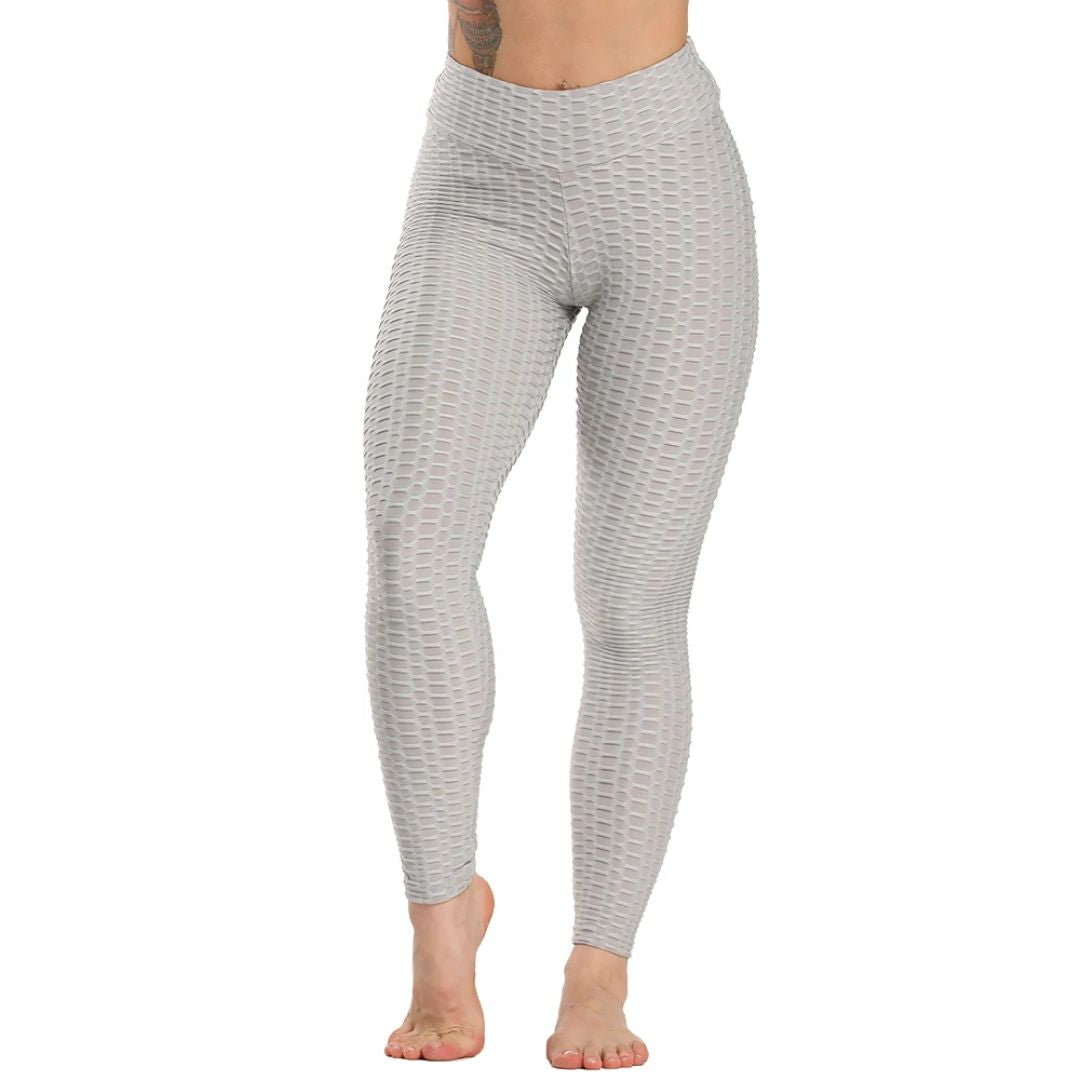 Legginsy damskie | modelujące, wzór w plaster miodu