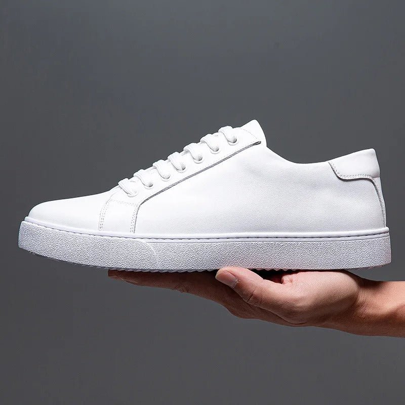 Sneakersy męskie skórzane | wyściełana wkładka