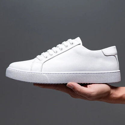 Sneakersy męskie skórzane | wyściełana wkładka
