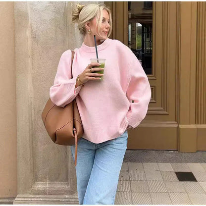 Sweter damski | oversize, miękki materiał