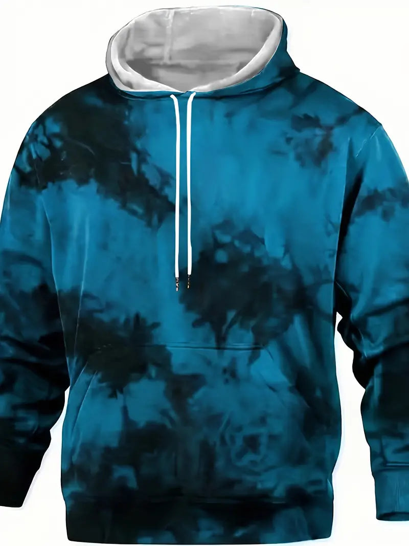 Bluza męska z kapturem | nadruk 3D, kieszeń kangurza