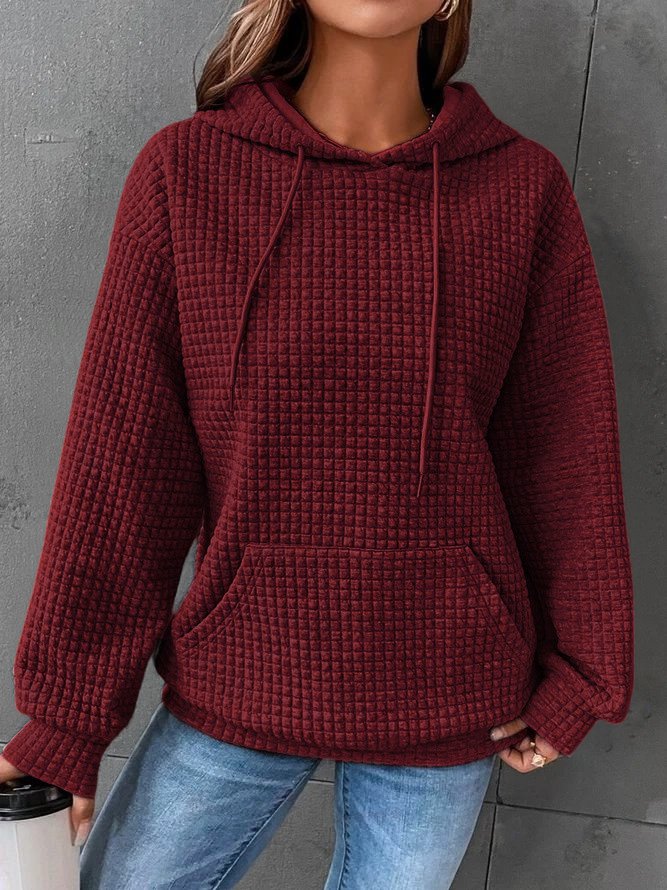 Bluza damska | pluszowa, kieszeń z przodu