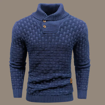 Sweter męski | zapięcie na guziki