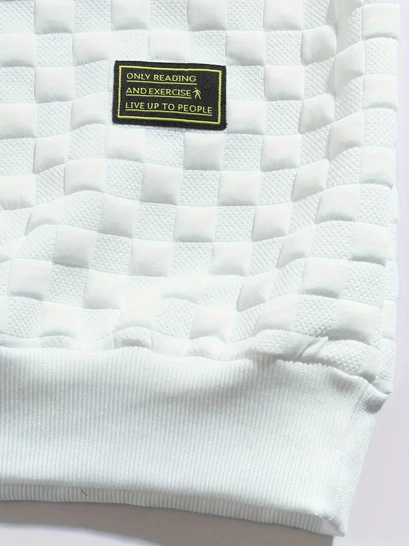 Bluza męska | teksturowany wzór, luźny krój