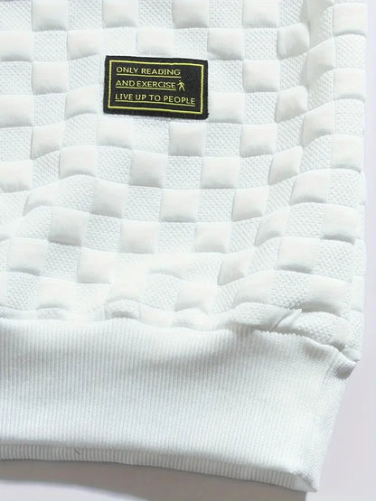 Bluza męska | teksturowany wzór, luźny krój