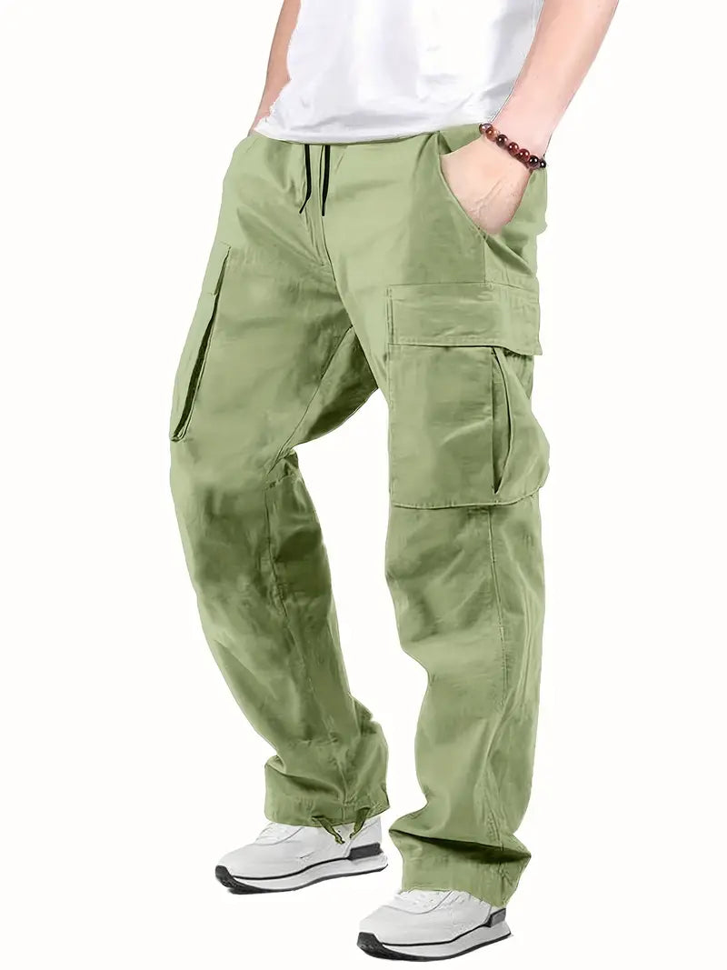 Spodnie outdoor męskie | regulowany pas, luźny krój