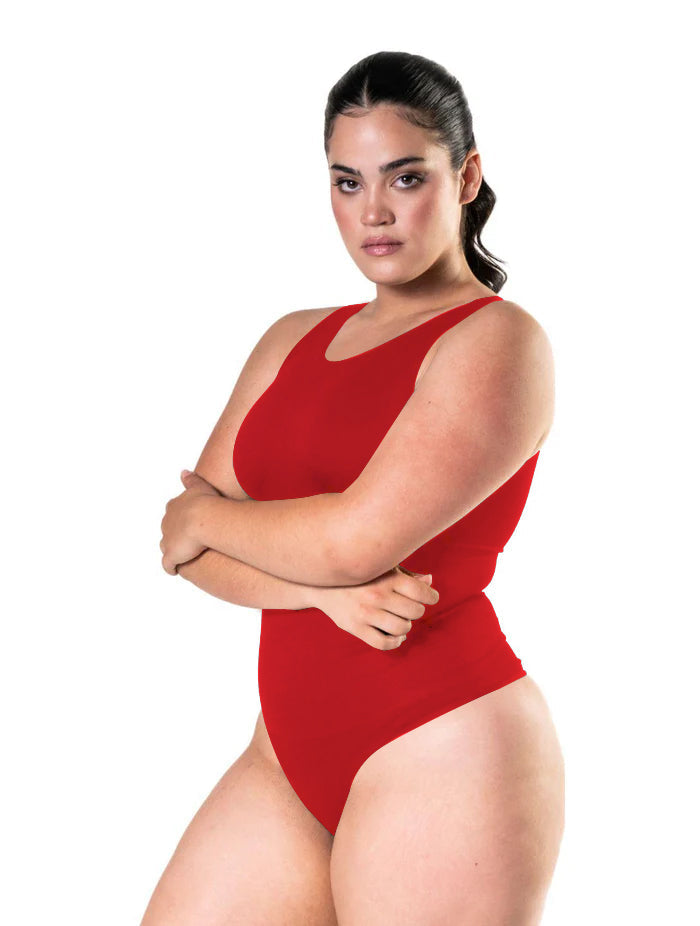 Body damskie | okrągły dekolt, wbudowany biustonosz