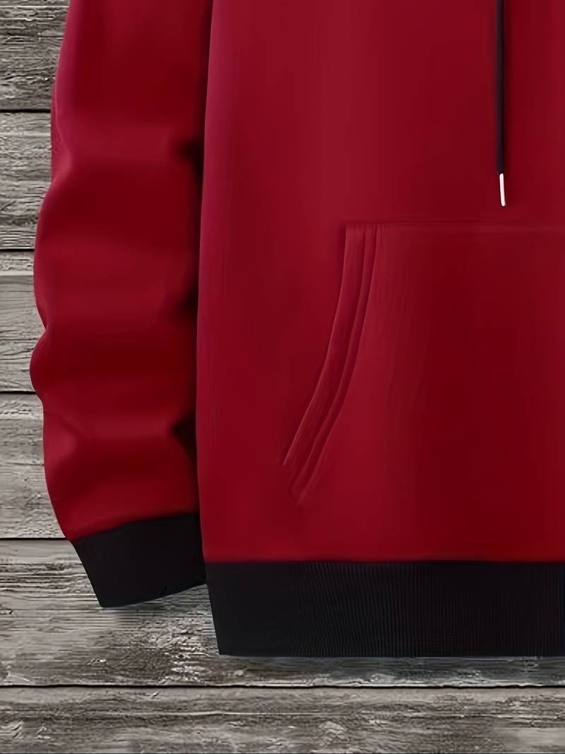 Bluza męska z kapturem | kontrastowe kolory