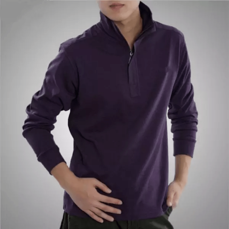 Polo męskie | kołnierz lapel, teksturowana tkanina