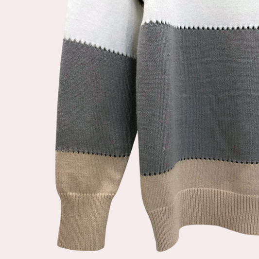 Sweter damski | leopardowy wzór, długie rękawy