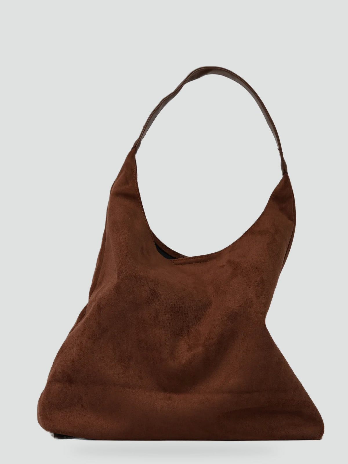 Torebka clutch damska | zamszowa faktura, szeroki pasek