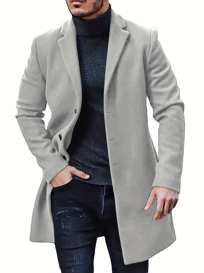 Płaszcz męski | elegancki, dopasowany krój