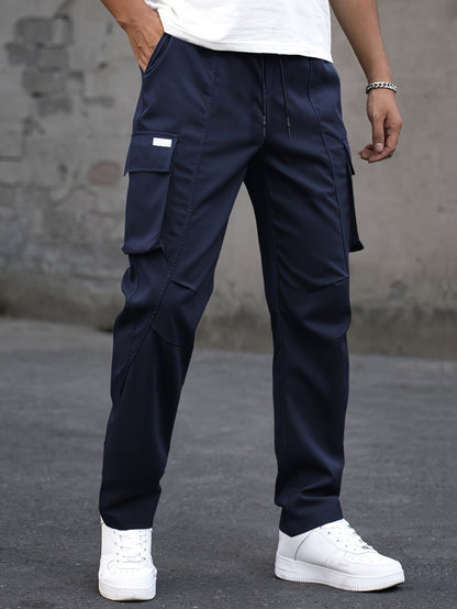 Spodnie cargo męskie | regularny krój, kieszenie cargo