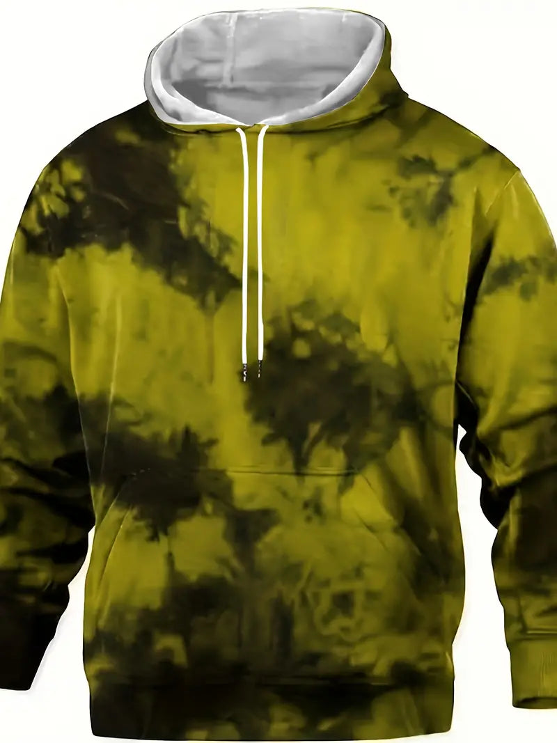 Bluza męska z kapturem | nadruk 3D, kieszeń kangurza