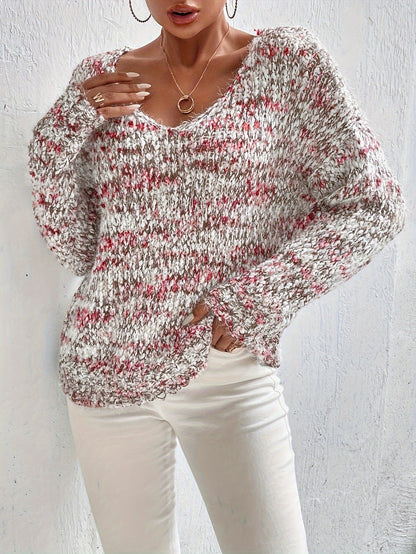 Sweter damski | oversize, długie rękawy
