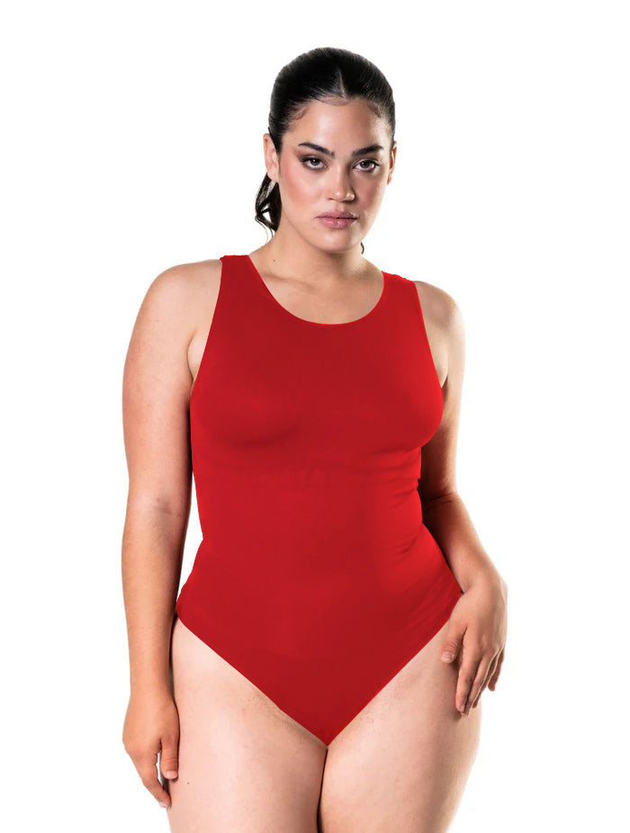 Body damskie | okrągły dekolt, wbudowany biustonosz