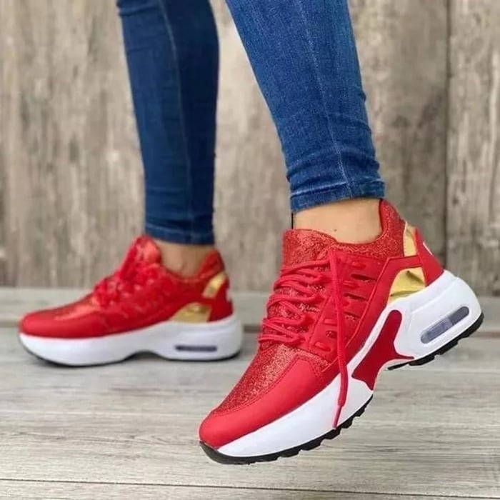 Sneakersy damskie | poduszka powietrzna, siateczka