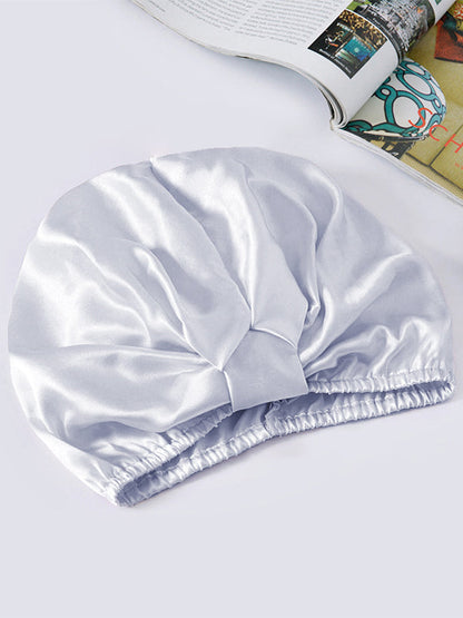 Turban nocny damski | satyna, elastyczna taśma