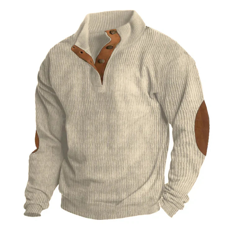 Sweter męski | ściągacze, okrągły dekolt